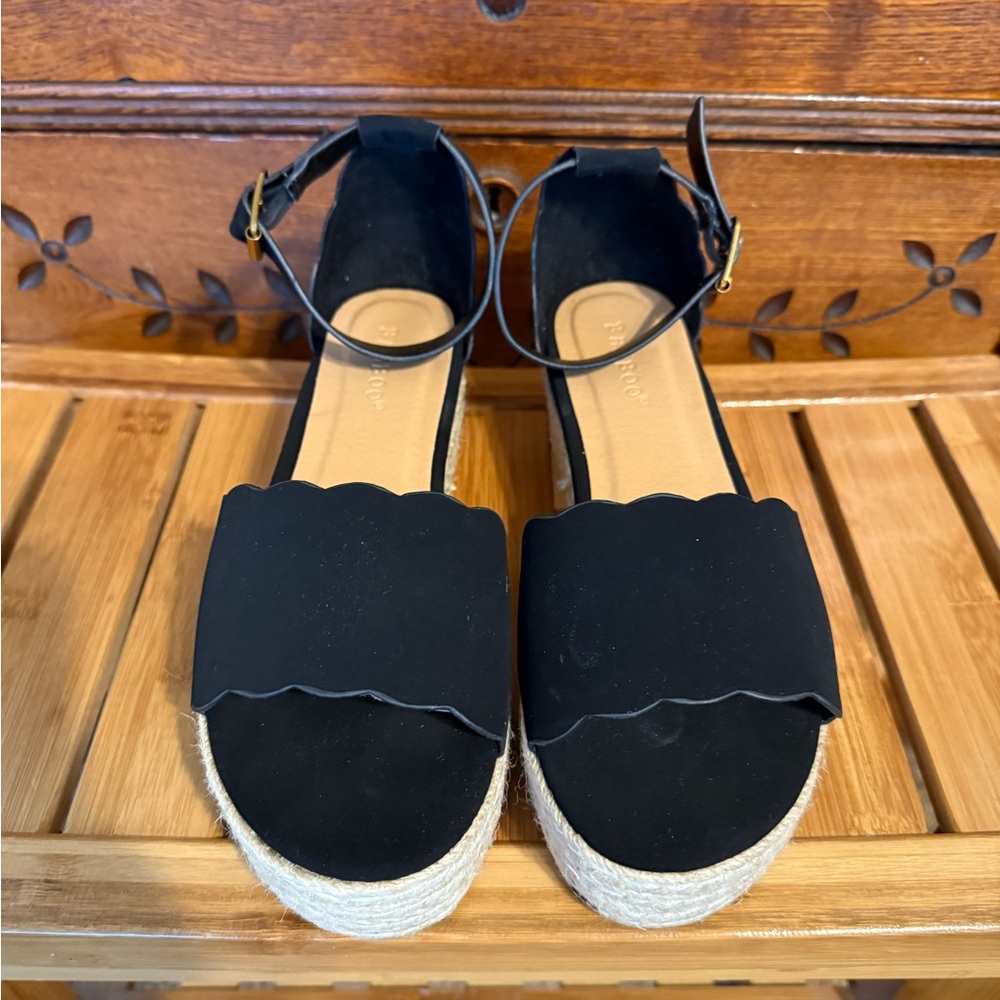 Bamboo platform shoes